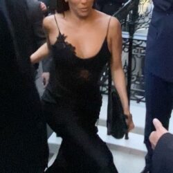 Eva Longoria Black Dress Nude Leaks at Victoria Beckham's 50th Party (85 Pics)