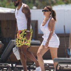 Larsa Pippen & Marcus Jordan's Leaked Cozy Beach Photos