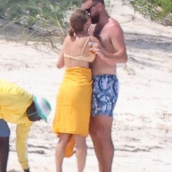 Taylor Swift Nude Beach Day with Travis Kelce Leaked Photos